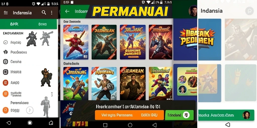 Tampilan awal permainan yang menarik dan memikat.