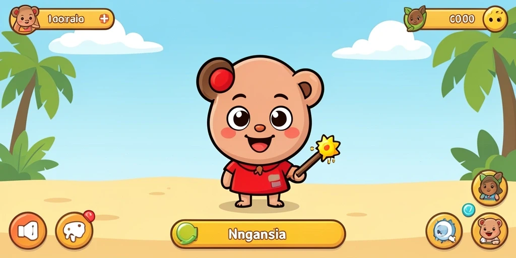 Tampilan awal game yang menarik.
