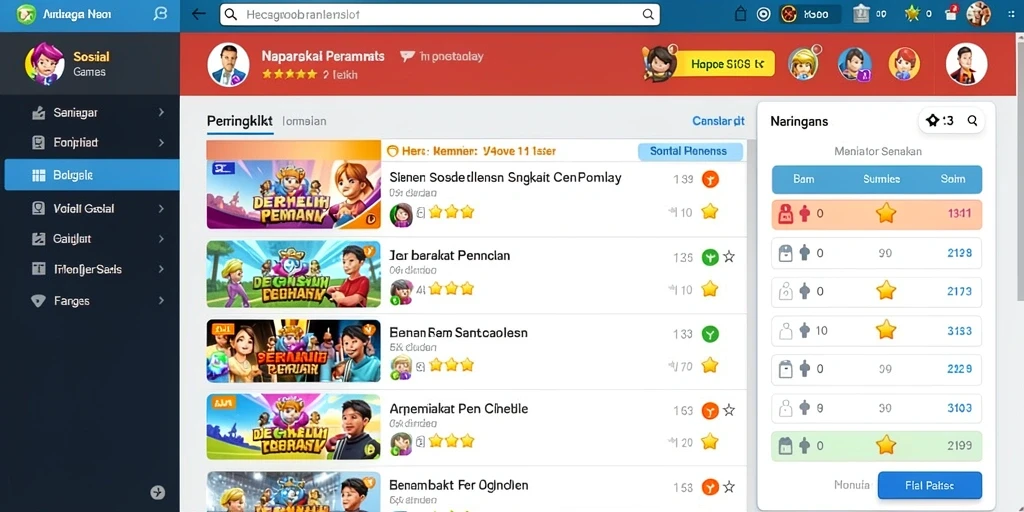 Tangkapan layar pertama menunjukkan tampilan antarmuka permainan yang menarik.