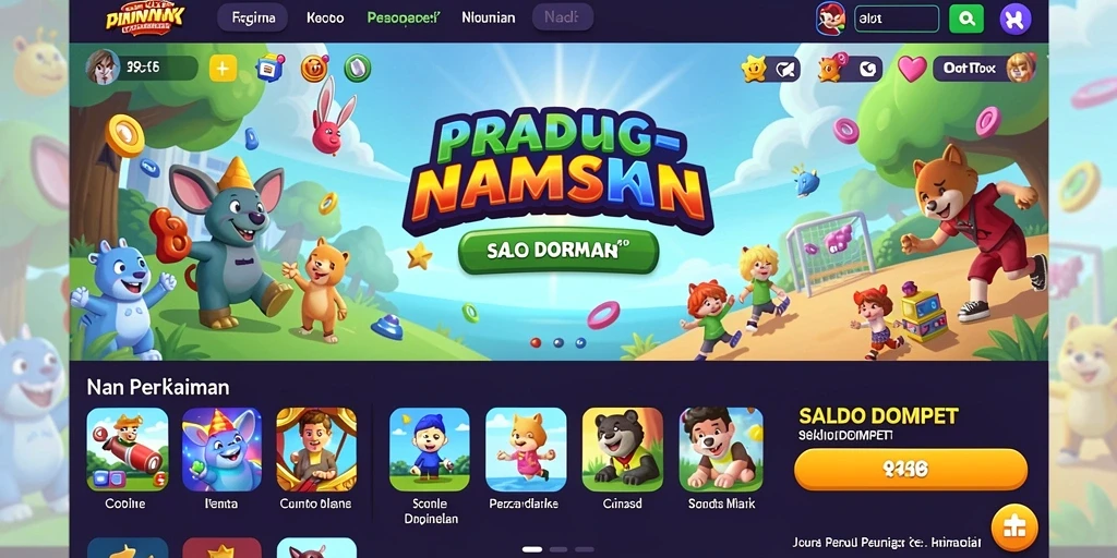 Tampilan grafis yang menarik dan berwarna-warni.